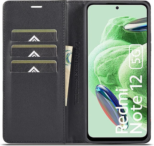 Redmi Note Book Δερματίνης Μαύρο (Redmi Note 12 Pro / Poco X5 Pro)