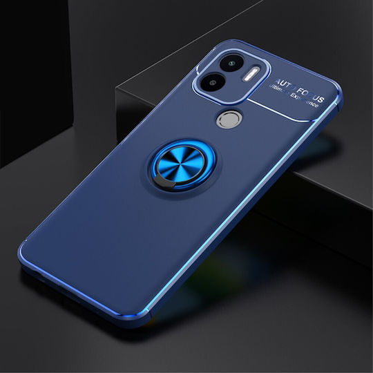 Kickstand Umschlag Rückseite Silikon Magnetisch Blau (Redmi A1+ / A2+)