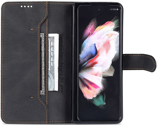 AZNS Wallet Δερματίνης Μαύρο (Galaxy Z Fold4)