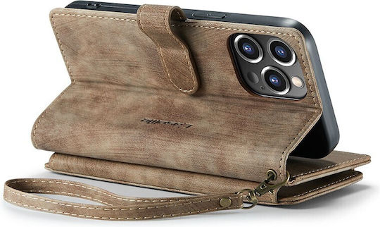 Multifunctional Wallet Δερματίνης Καφέ (iPhone 14 ProRealme C30)