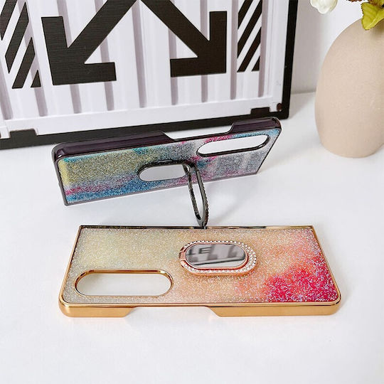 Shinning Diamond Back Cover Πλαστικό Λευκό (Galaxy Z Fold4)