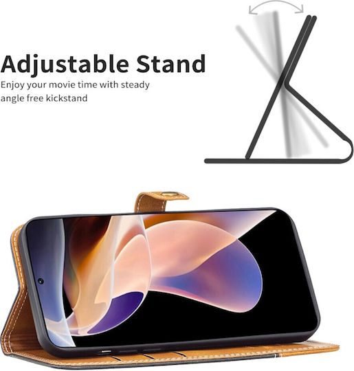 Binfen 5G BINFEN COLOR Leather Wallet Δερμάτινο Μαύρο (Xiaomi 12 Lite)