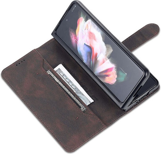 AZNS Brieftasche Synthetisches Leder Braun Galaxy Z Fold4