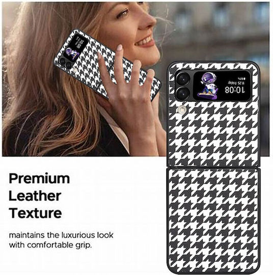 Leather Shockproof Back Cover Πλαστικό Λευκό (Galaxy Z Flip4)