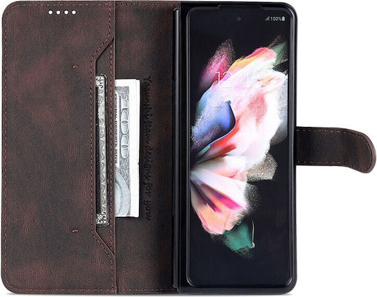 AZNS Brieftasche Synthetisches Leder Braun Galaxy Z Fold4