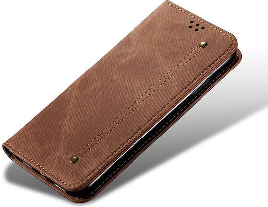Denim Texture Book Δερματίνης Καφέ (OnePlus 11)