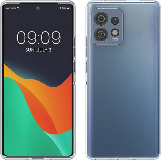 KWmobile Pro Edge Plus Umschlag Rückseite Silikon Transparent (Motorola Edge 40)