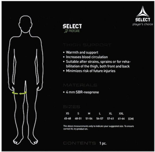 Select Sport 6300 Thigh Support Black