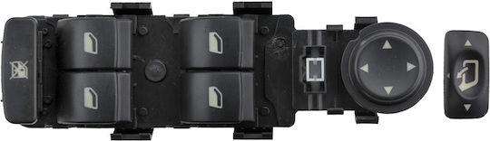 NTY Car Window Switch for Citroen C8 Fiat Ulysse Peugeot 807 Black