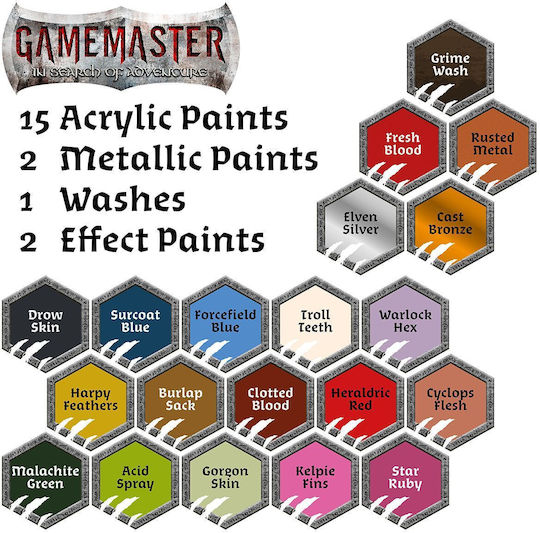 The Army Painter Σετ Χρώματα Μοντελισμού σε Ασημί χρώμα 12ml 20τμχ