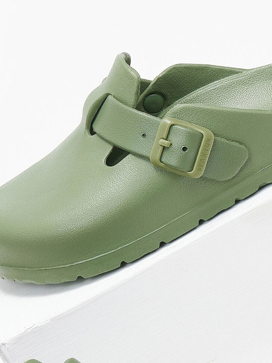 Plakton Damen Anatomisch Clogs Khaki