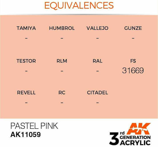 AK Interactive Χρώμα Μοντελισμού Ροζ 17ml