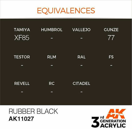 AK Interactive Model Making Paint in Black color 17ml
