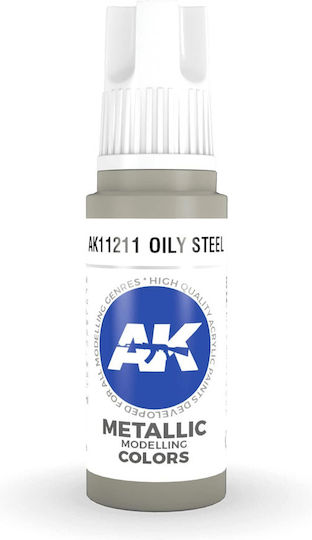 AK Interactive Model Making Paint in Silver color 17ml