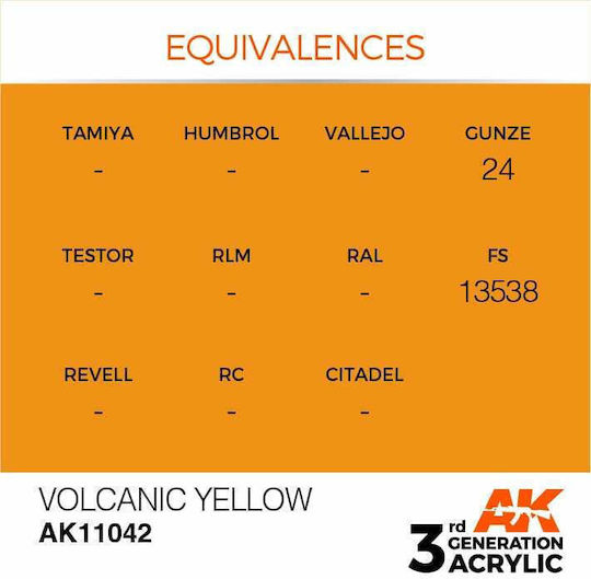 AK Interactive Modellbau Farbe in Gelb Farbe 17ml