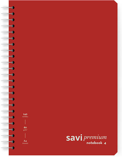 The Penwest Company Spiral Notebook Ruled A4 Blue 1pcs