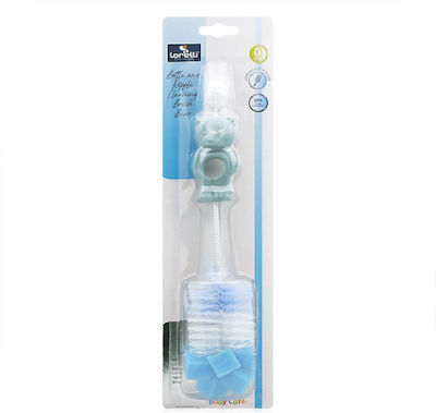 Lorelli Cleaning Brush for Baby Bottles Light Blue 1pcs