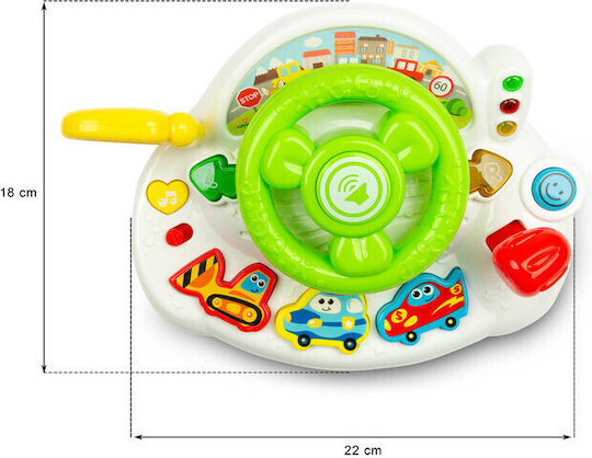 Toyz Steering Wheel Steering wheel with Light and Sounds for 18++ Months