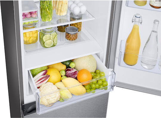 Samsung Ψυγειοκαταψύκτης 344lt NoFrost Υ185.3xΠ59.5xΒ65.8εκ. Inox RB34C671DSA/EF