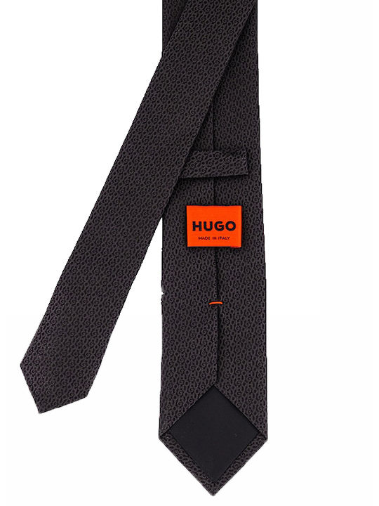 Hugo Boss Herren Krawatte Monochrom in Schwarz Farbe