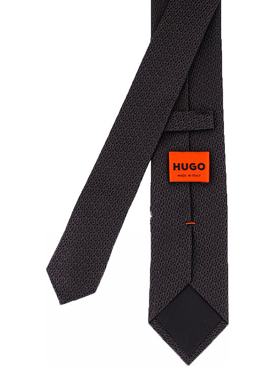 Hugo Ανδρική Γραβάτα Μονόχρωμη σε Μαύρο Χρώμα Hugo Ανδρική Γραβάτα Μονόχρωμη σε Μαύρο Χρώμα