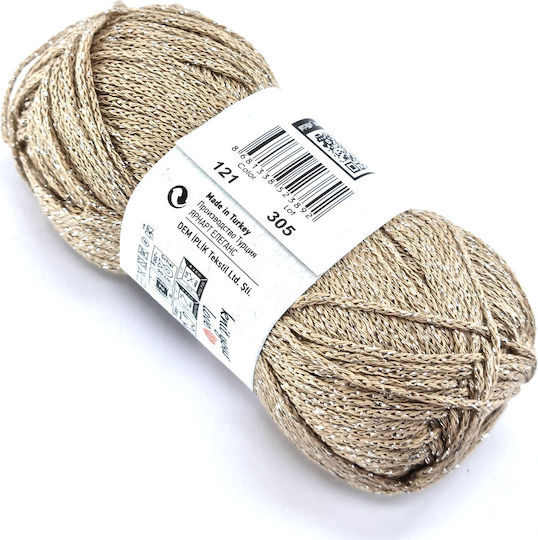 Elegance Metallic Synthetic Beige 50m 500g