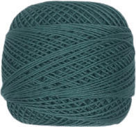 Petalouda Strickgarn Spitzenfaden Baumwolle Blau 210m 50g