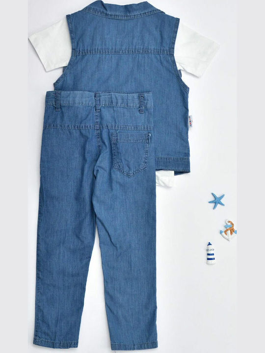 Kinder-Set mit Hose Sommer 3Stück Weiß