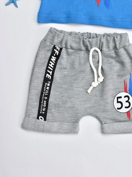 Kinder-Set mit Shorts Sommer 2Stück Blau