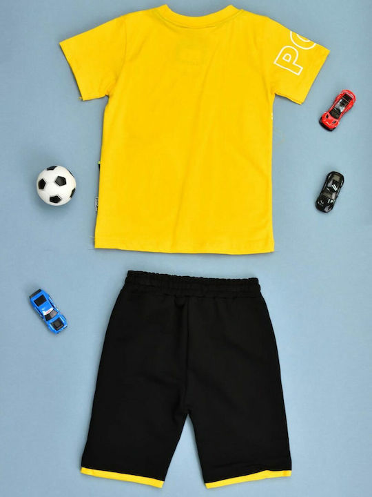 Kinder-Set mit Shorts Sommer 2Stück Gelb