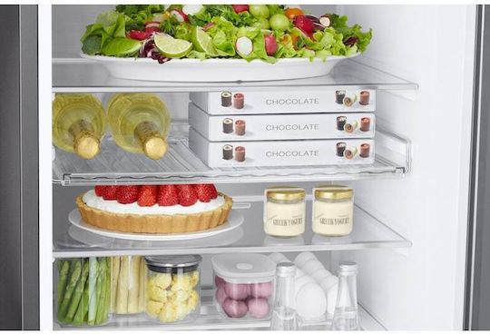 Samsung Fridge-Freezer 390lt NoFrost H203xW59.5xD65.8cm Inox RB38C7B6CS9/EF