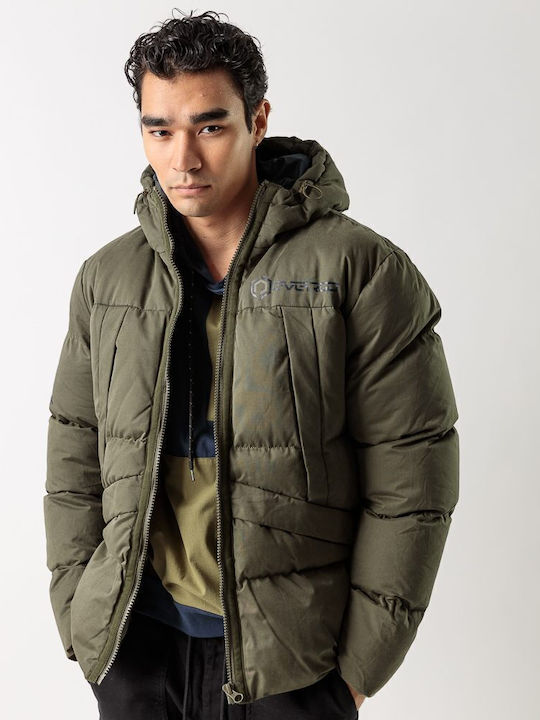 Winter Jacket Puffer Khaki