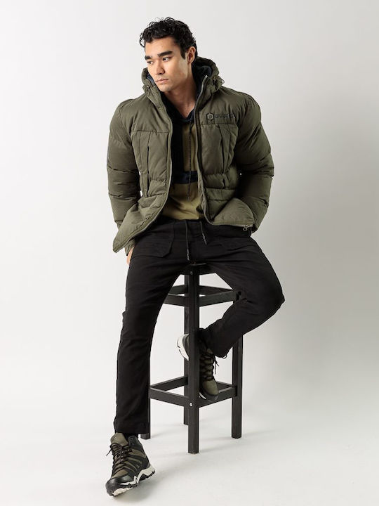 Winter Jacket Puffer Khaki