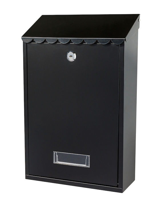 Apartment Building Mailbox Inox in Black Color 40x40x40cm