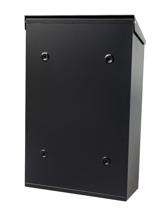 Apartment Building Mailbox Inox in Black Color 40x40x40cm
