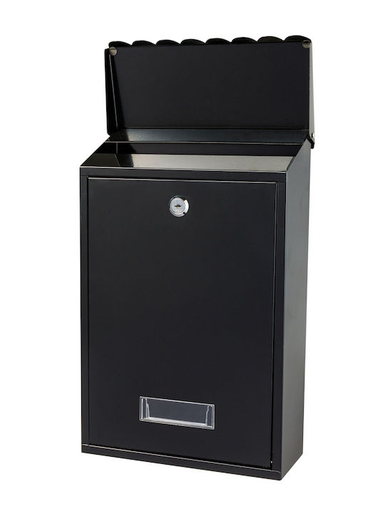 Apartment Building Mailbox Inox in Black Color 40x40x40cm