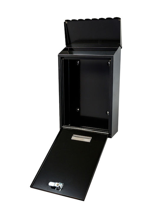Apartment Building Mailbox Inox in Black Color 40x40x40cm