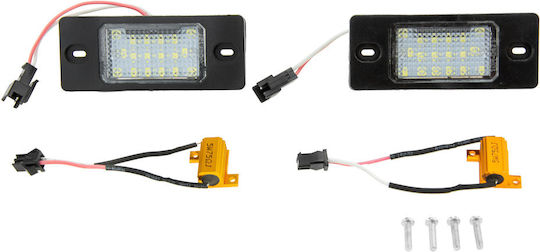 NTY License Plate Lights Led for Mercedes-Benz V Volkswagen Golf 2pcs
