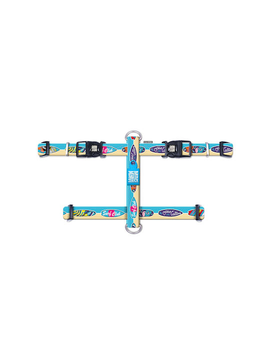 Max & Molly Dog Harness Aloha Turquoise Large 25mm x 70-98cm MM01308