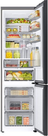 Samsung Kühl-Gefrierkombination 387Es NoFrost H203xB59.5xT65.8cm. Inox RB38C7B6AS9/EF