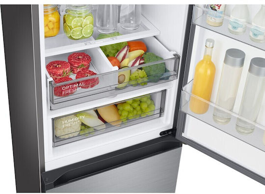 Samsung Kühl-Gefrierkombination 387Es NoFrost H203xB59.5xT65.8cm. Inox RB38C7B6AS9/EF