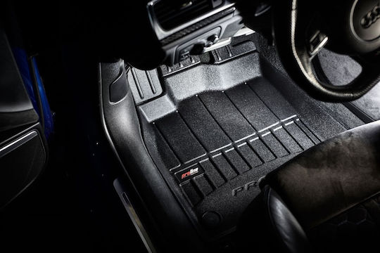 Frogum Set of Front and Rear Mats 4pcs Tray Type for Volkswagen Touareg 2018 Black