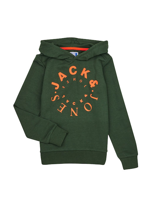 Jack & Jones Kinder Sweatshirt mit Kapuze Grün