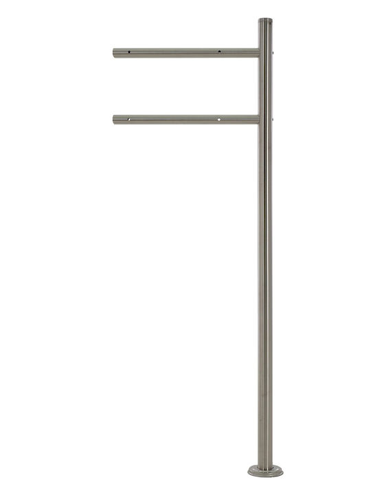 ML-Design Γραμματοκιβώτιο Inox σε Μαύρο Χρώμα 37x36.5x11cm