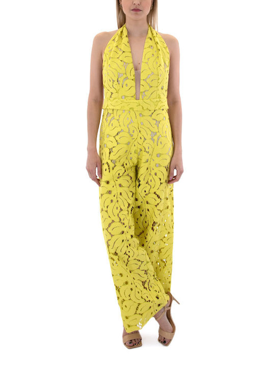 C. Manolo Women's Sleeveless One-piece Suit Yellow