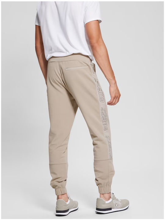 Guess Men's Sweatpants with Rubber Beige