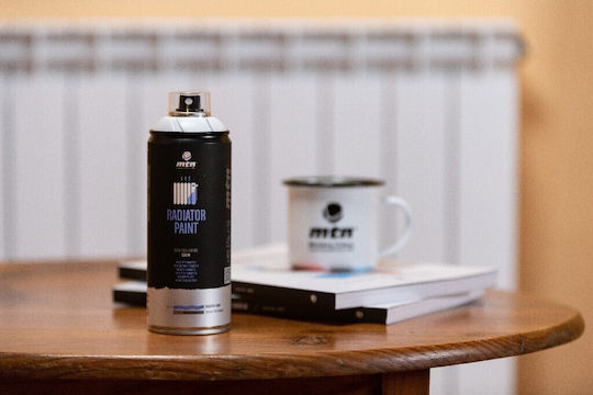 Montana Colors Σπρέι Βαφής Radiator Paint Υψηλής Θερμοκρασίας με Σατινέ Εφέ Μπεζ 400ml