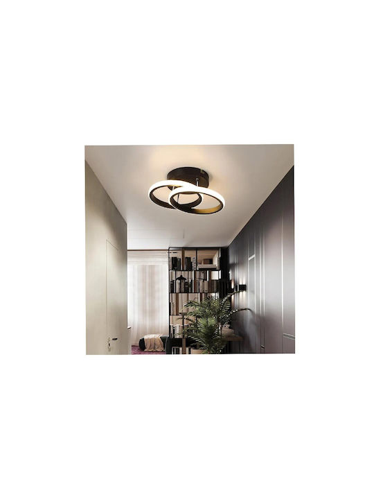 Deckenleuchte 14cm Schwarz mit Integrierter LED