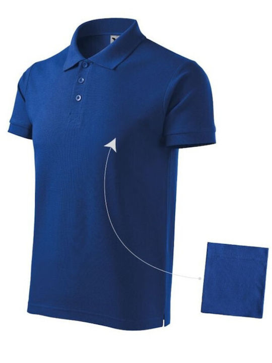 Malfini Men's Short Sleeve Promotional Blouse Blue