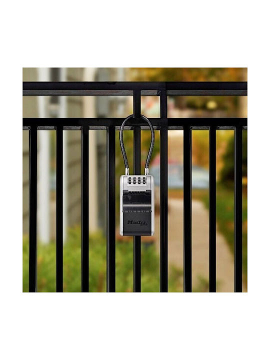 Master Lock 5482D Combination Key Holder with Horseshoe Metallic and Combination Dial 7.6x5.6x28.3cm